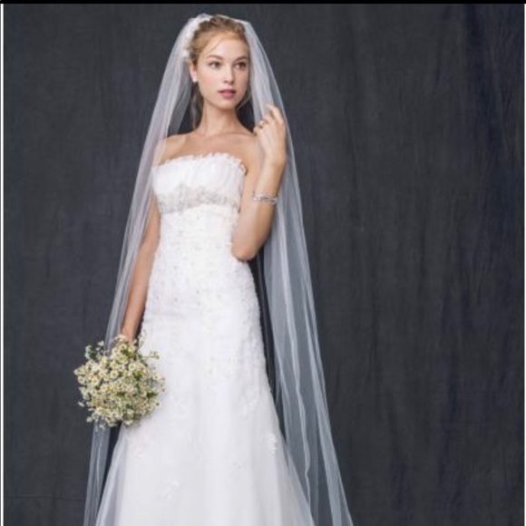 David's Bridal Dresses & Skirts - NWT Davids Bridal Beaded Lace Wedding Dress